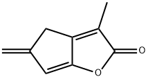 2H-Cyclopenta[b]furan-2-one, 4,5-dihydro-3-methyl-5-methylene- (9CI) Structure