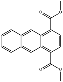 1,4-Anthracenedicarboxylic acid dimethyl ester Structure