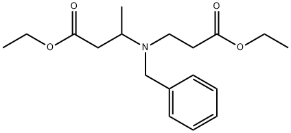 Butanoic acid, 3-[(3-ethoxy-3-oxopropyl)(phenylmethyl)amino]-, ethyl ester Structure