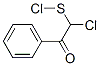 Benzeneethanesulfenyl chloride, alpha-chloro-beta-oxo- (9CI) Structure