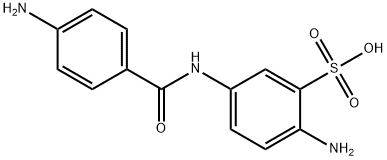 2-amino-5-(4-aminobenzamido)benzenesulfonic acid 구조식 이미지