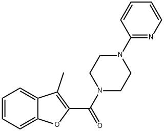 Piperazine, 1-[(3-methyl-2-benzofuranyl)carbonyl]-4-(2-pyridinyl)- (9CI) Structure