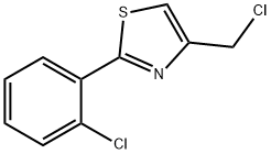 4-(클로로메틸)-2-(2-클로로페닐)-1,3-티아졸 구조식 이미지