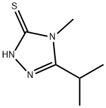 3H-1,2,4-Triazole-3-thione,2,4-dihydro-4-methyl-5-(1-methylethyl)-(9CI) 구조식 이미지