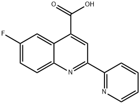 6-fluoro-2-(pyridin-2-yl)quinoline-4-carboxylic acid 구조식 이미지