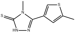 4-METHYL-5-(5-METHYLTHIEN-3-YL)-4H-1,2,4-TRIAZOLE-3-THIOL Structure