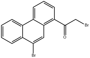 2-bromo-1-(9-bromophenanthren-1-yl)ethanone Structure
