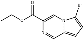 에틸6-브로모H-피롤로[1,2-a]피라진-3-카르복실레이트 구조식 이미지
