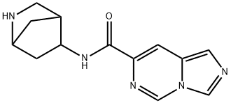 Imidazo[1,5-c]pyrimidine-7-carboxamide, N-2-azabicyclo[2.2.1]hept-5-yl- (9CI) Structure