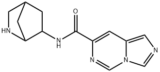 Imidazo[1,5-c]pyrimidine-7-carboxamide, N-2-azabicyclo[2.2.1]hept-6-yl- (9CI) Structure