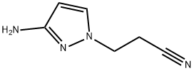 3-(3-AMino-1H-pyrazol-1-yl)propanenitrile Structure