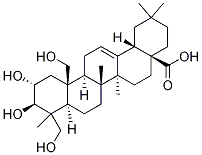 2alpha,19alpha,23-Trihydroxyoleanolic acid Structure