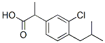 2-(3-클로로-4-이소부틸페닐)프로피온산 구조식 이미지
