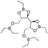 2-O,3-O:4-O,5-O-Bis(ethylboranediyl)-1-O,6-O-bis(diethylboryl)galactitol 구조식 이미지