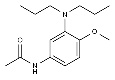 3-(N,N-Dipropyl)amino-4-methoxyacetanilide Structure