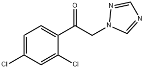 1-(2,4-DICHLOROLPHENYL)-2-(1H-1,2,4-TRIAZOLE-1-YL)-ETHANONE 구조식 이미지