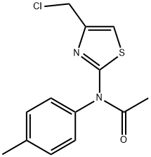 N1-[4-(CHLOROMETHYL)-1,3-THIAZOL-2-YL]-N1-(4-METHYLPHENYL)ACETAMIDE Structure