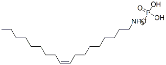 (Z)-octadec-9-enylammonium dihydrogen phosphate Structure