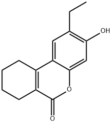 2-Ethyl-3-hydroxy-7,8,9,10-tetrahydro-6H-benzo[c]chromen-6-one Structure