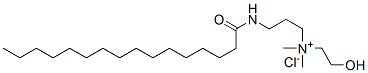 1-Propanaminium, N-(2-hydroxyethyl)-N,N-dimethyl-3-[(1-oxo-hexadecyl)amino]-, chloride Structure