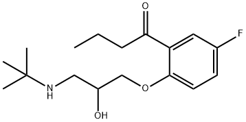 2'-[3-(tert-butylamino)-2-hydroxypropoxy]-5'-fluorobutyrophenone Structure