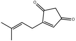 4-(3-Methyl-2-butenyl)-4-cyclopentene-1,3-dione Structure