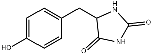 5-[(4-hydroxyphenyl)methyl]imidazolidine-2,4-dione Structure