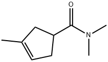 3-Cyclopentene-1-carboxamide,  N,N,3-trimethyl- Structure