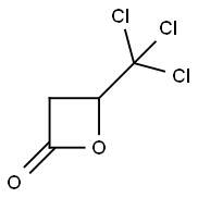 3-hydroxy-4,4,4-trichlorobutyric beta-lactone Structure