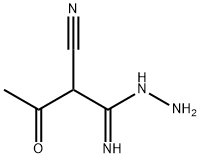 2-CYANO-3-OXOBUTANIMIDOHYDRAZIDE Structure