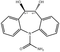 rac trans-10,11-Dihydro-10,11-dihydroxy Carbamazepine Structure