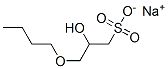 3-Butoxy-2-hydroxy-1-propanesulfonic acid sodium salt Structure