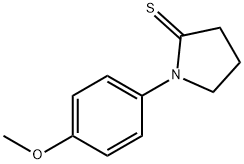 2-피롤리딘티온,1-(4-메톡시페닐)- 구조식 이미지
