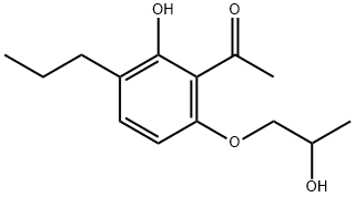 1-[2-HYDROXY-6-(2-HYDROXYPROPOXY)-3-PROPYLPHENYL]ETHAN-1-ONE Structure