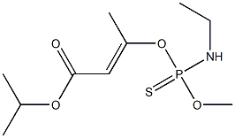 3-[Ethylamino(methoxy)phosphinothioyloxy]-2-butenoic acid isopropyl ester Structure