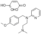 2-(4-메톡시벤질-N-(2-피리딜)아미노)에틸다이메틸아민말리에이트 구조식 이미지
