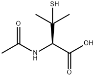 N-아세틸-DL-페니실라민 구조식 이미지