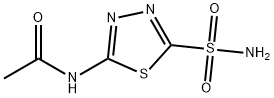 Acetazolamide 구조식 이미지