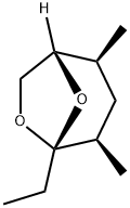 [1S,2S,4R,5R,(-)]-5-Ethyl-2,4-dimethyl-6,8-dioxabicyclo[3.2.1]octane Structure