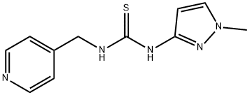 Thiourea, N-(1-methyl-1H-pyrazol-3-yl)-N-(4-pyridinylmethyl)- (9CI) 구조식 이미지