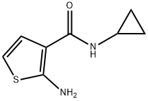 2-amino-N-cyclopropylthiophene-3-carboxamide(SALTDATA: FREE) 구조식 이미지