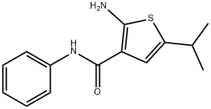 3-Thiophenecarboxamide,2-amino-5-(1-methylethyl)-N-phenyl-(9CI) Structure