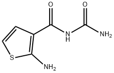 2-amino-N-(aminocarbonyl)thiophene-3-carboxamide(SALTDATA: FREE) 구조식 이미지