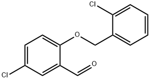 5-CHLORO-2-[(2-CHLOROBENZYL)OXY]BENZALDEHYDE Structure