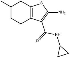벤조[b]티오펜-3-카르복스아미드,2-아미노-N-시클로프로필-4,5,6,7-테트라히드로- 구조식 이미지