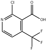 2-클로로-4-(트리플루오로메틸)니코티닉산 구조식 이미지