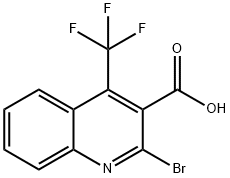 2-BroMo-4-trifluoroMethyl-3-quinolinecarboxylic acid Structure