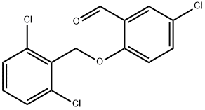 5-CHLORO-2-[(2,6-DICHLOROBENZYL)OXY]BENZALDEHYDE Structure