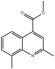 4-퀴놀린카르복실산,2,8-디메틸-,메틸에스테르(9CI) 구조식 이미지