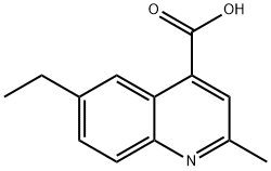 4-Quinolinecarboxylicacid,6-ethyl-2-methyl-(9CI) Structure